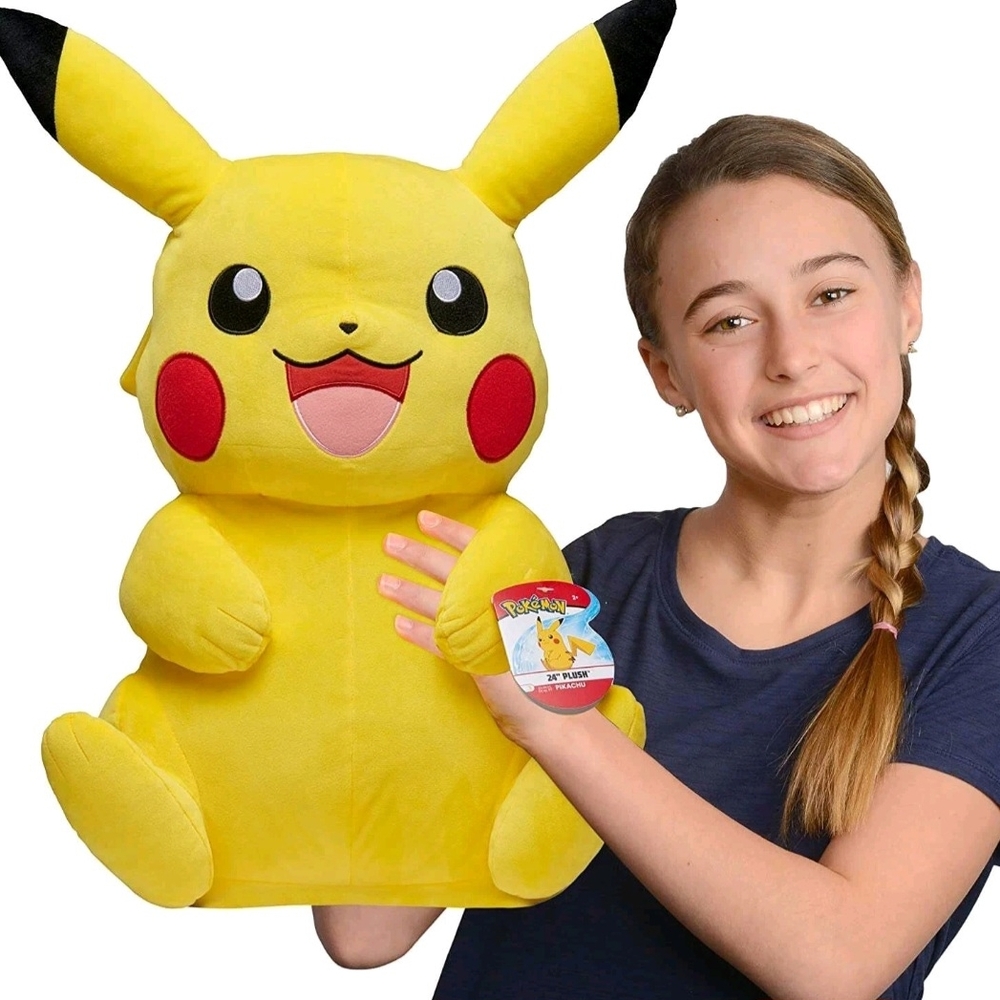 Pikachu Plush - Vibrant Yellow - Large - 24in